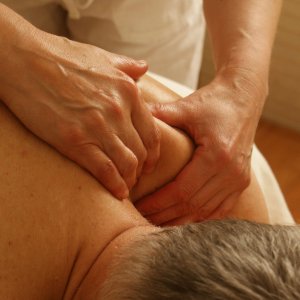 Client receiving Soft Tissue Massage during a Complete Conditioning Rehabilitation session